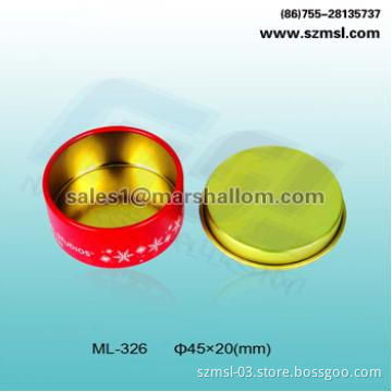Round tin box, cosmetic tin box, candy box